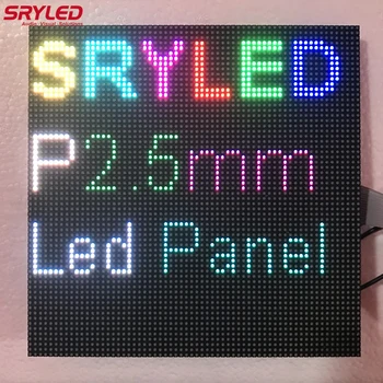 หน้าจอแสดงผล LED ในร่มแบบ SMD โมดูล LED แบบ P2.5ขนาด64x64พิกเซล HUB75 RGB 1/32สแกน
