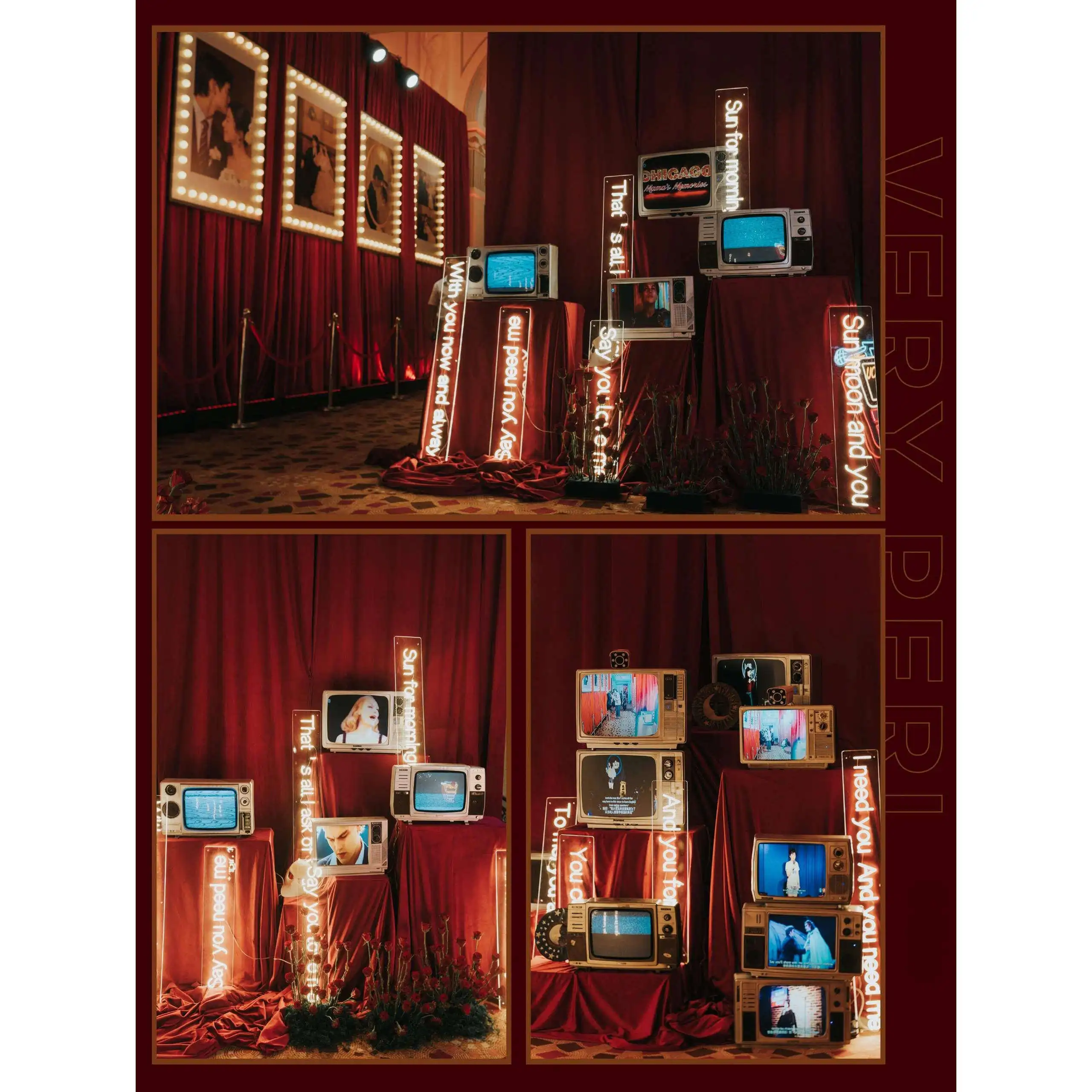 Retro TV nostalgic film and television props ornaments