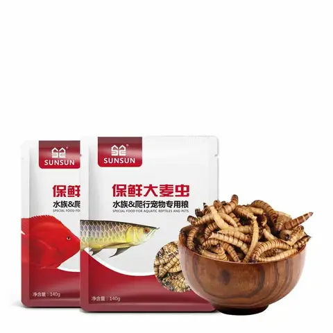 Feed Blood Parrot Fish Food Mealworm Barley Worm Tropical Fish Rich Fish Food