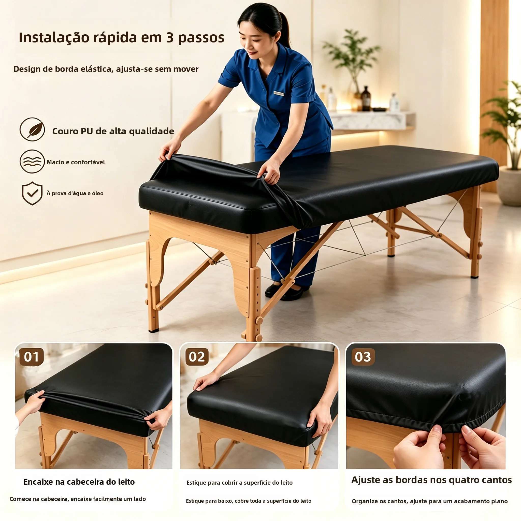 easy-cleaning-pu-leather-massaging-beauty-bed-sheet-cover-waterproof-oil-resistant-no-hole-elastic-bed-canopy-universal-use