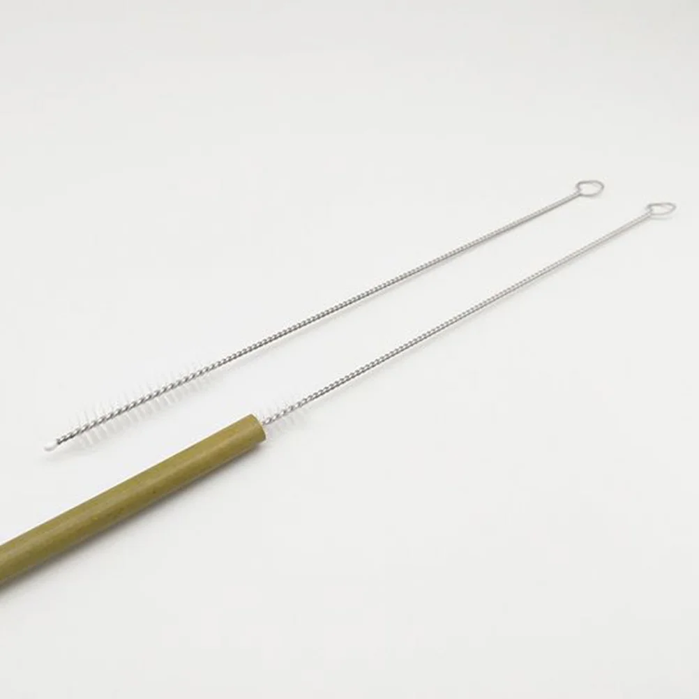 

22Pcs Bamboo Straws Reusable Biodegradable Environmentally Friendly Drinking Straws for and Adults 19.5cm