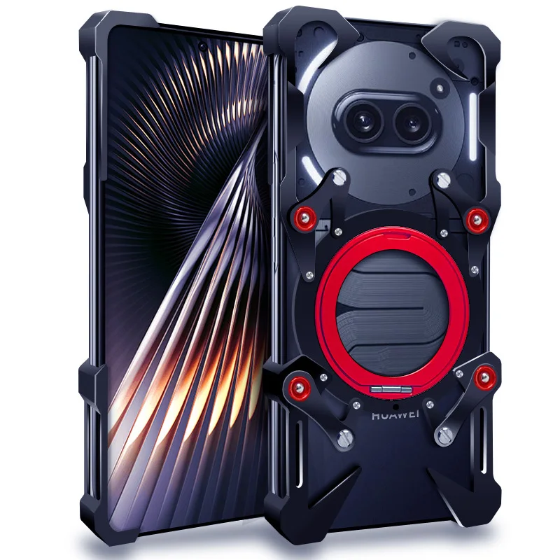 

Zimon Luxury Armor Metal Aluminum Phone Bumper For Nothing Cmf Phone 4a 3a 3 2 1 Pro Cover Mechanical Purely Handmade Skull Case