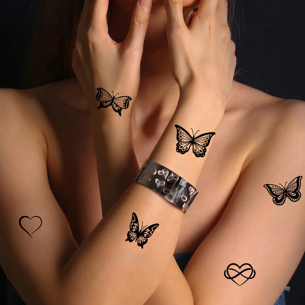 MEET Magic Tattoo Waterproof Temporary Tattoo Sticker Lasts To 15 Days Butterfly Tattoo