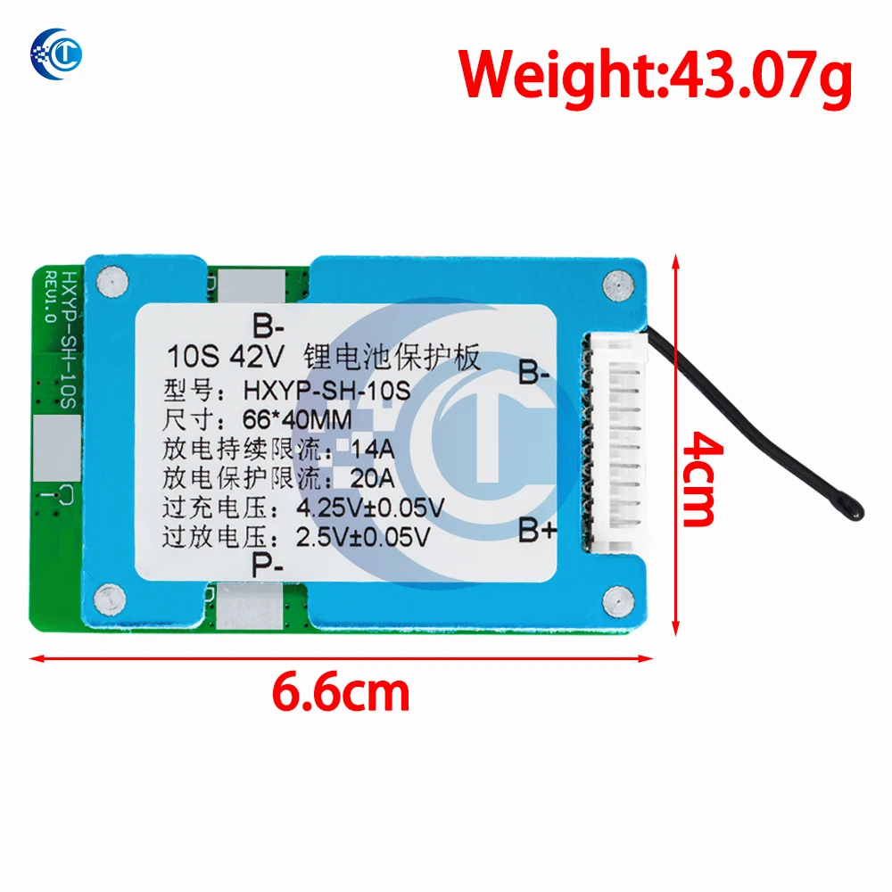 10S 42V 15S BMS Polymer Cell 18650 Lithium Battery Protection Board With Balance Built-in Temperature Control
