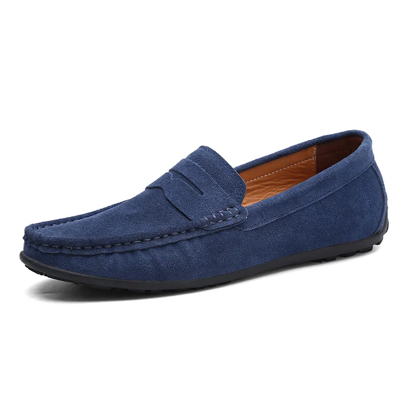 Men's Peas Shoes New Autumn Leisure Real Leather Business Casual Shoes Korean Fashion Lazy Shoes EUR 39-46 Zapatillas De Deporte
