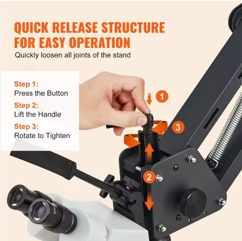 New High Definition Stereo Microscope, Mobile Phone Repair High Definition Binocular Magnifying Glass Diamond Setting