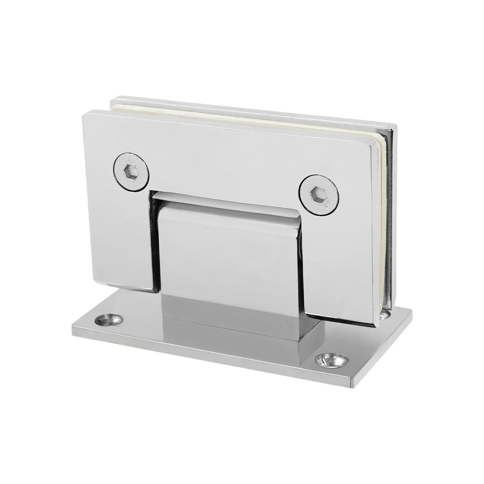 

Shower Door Hinge, 90 Degree Tempered Glass Door Hinge, 304 Stainless Steel, 99 lbs Load for 8-12mm Glass