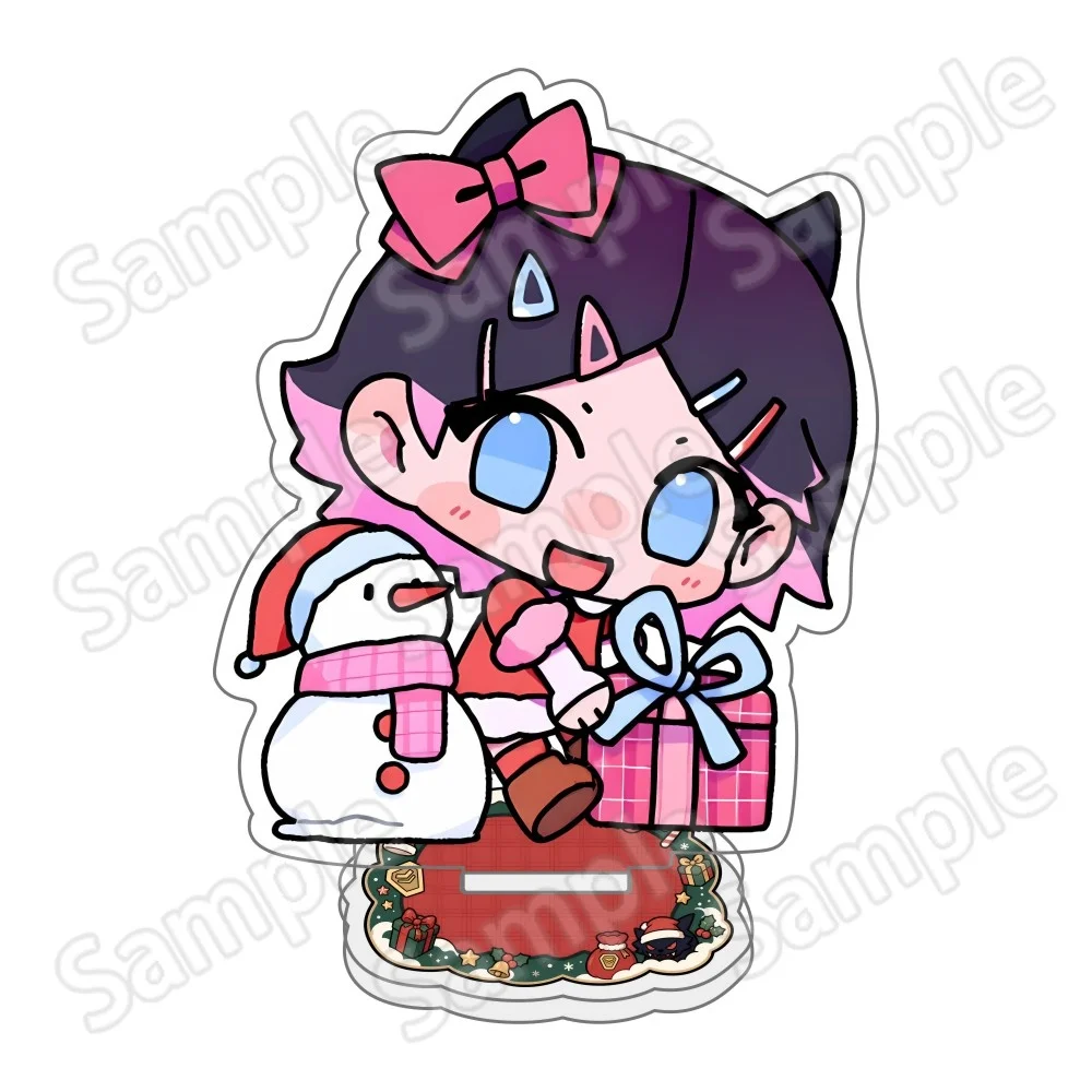 game Valorant Jett Sage Reyna Neon 10cm Acrylic Stand Keychain Desktop Ornament  Character Bag Pendant Collectible Fan Gift view 3