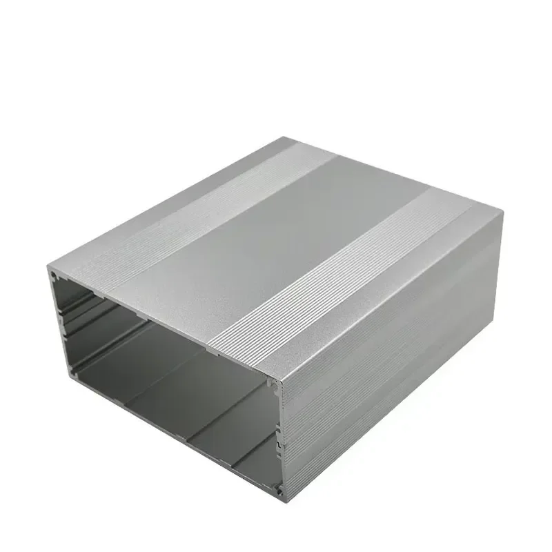 Standard Extruded Aluminum Alloy 6000 Series Housing CNC Custom Drilled Electronic Enclosure 1 Percent Tolerance Anodized