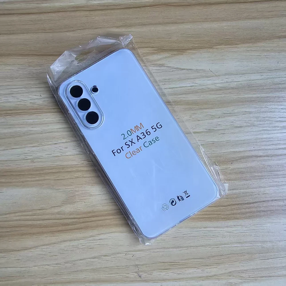 2,0 mm klare Hülle für Samsung Galaxy A36 5G, weiche TPU-Hülle für Samsung A36 5G, transparente Handyhülle
