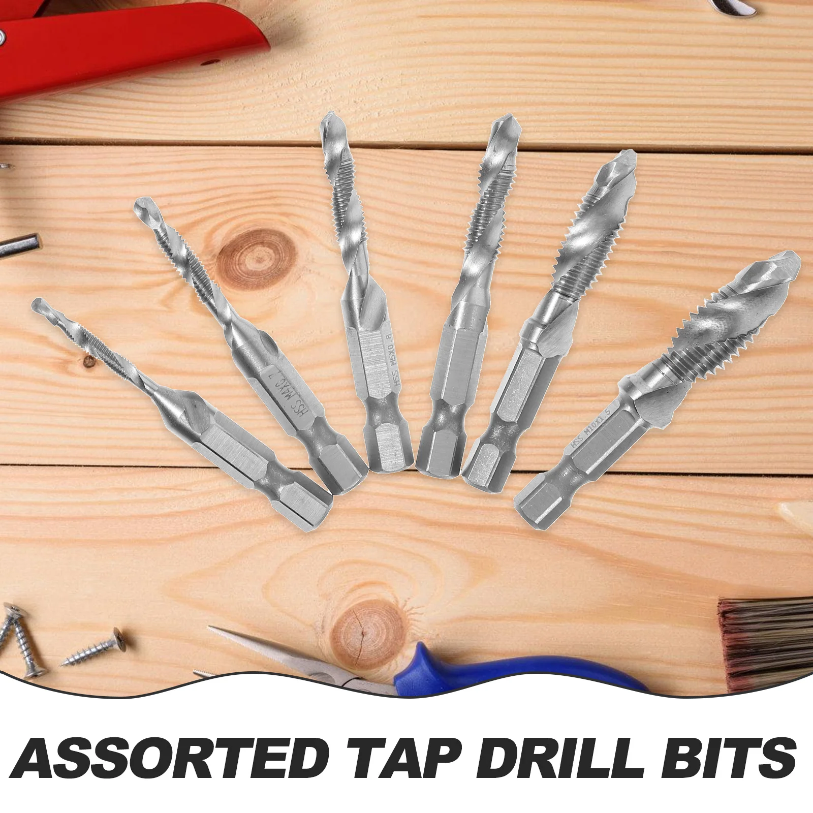 

1 Set Side Cutting Drill Bit Assortment Serrated Drill Bits Multi-Functional Drilling Tool 3Mm 5Mm 8Mm Replacement