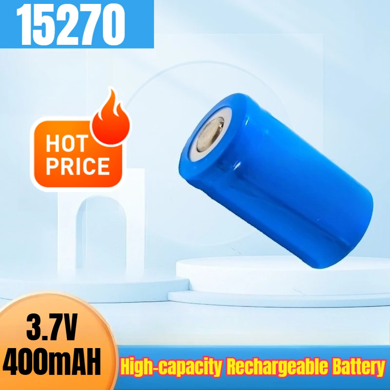 15270 3.7 فولت 400 مللي أمبير بطارية قابلة للشحن عالية السعة