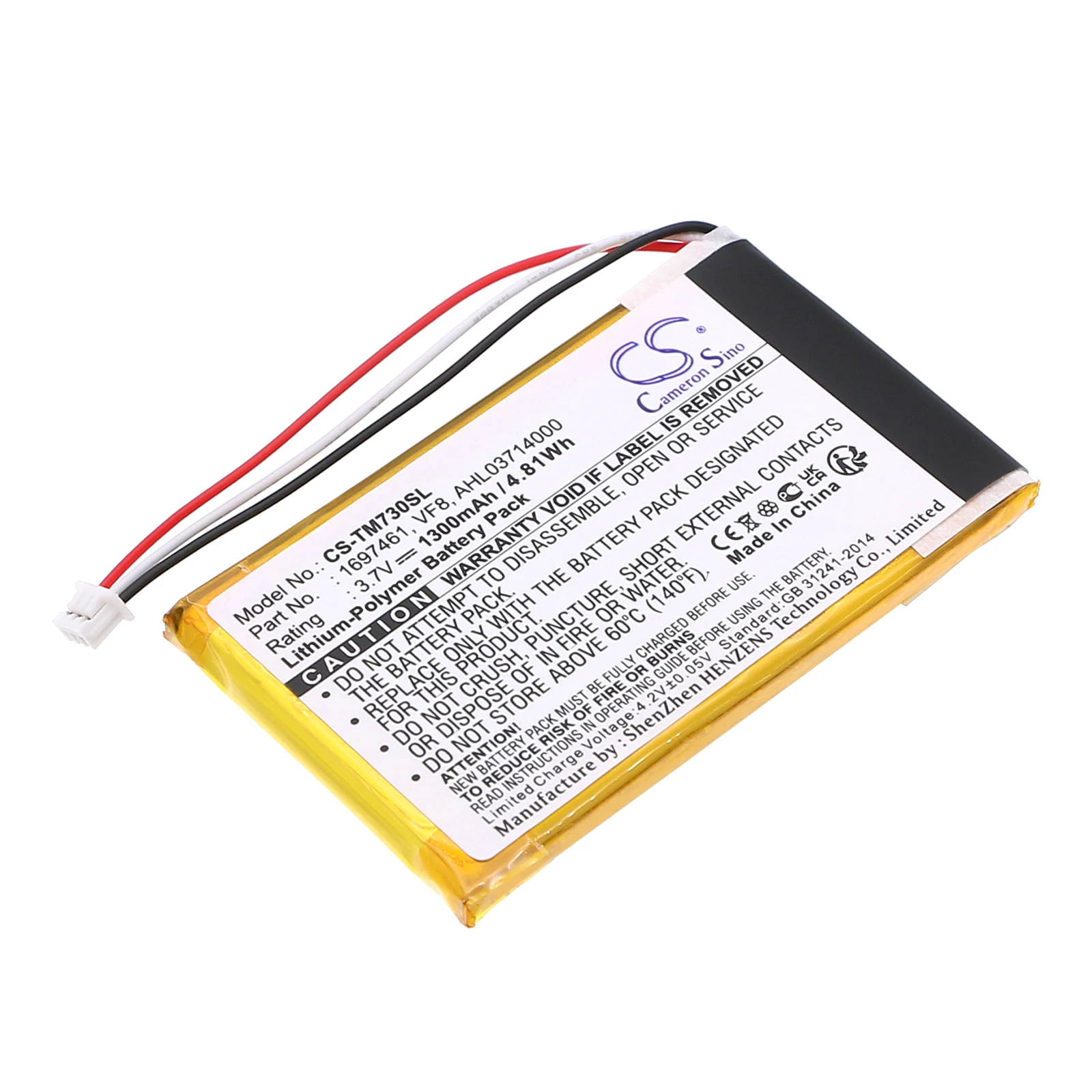 3.7V 1300mAh Battery AHL03714000, VF8,1697461 for TomTom Go 530 Live,Go 630,Go 630T,Go 720,Go 730,Go 730T,Go 930, Go 930T +TOOL