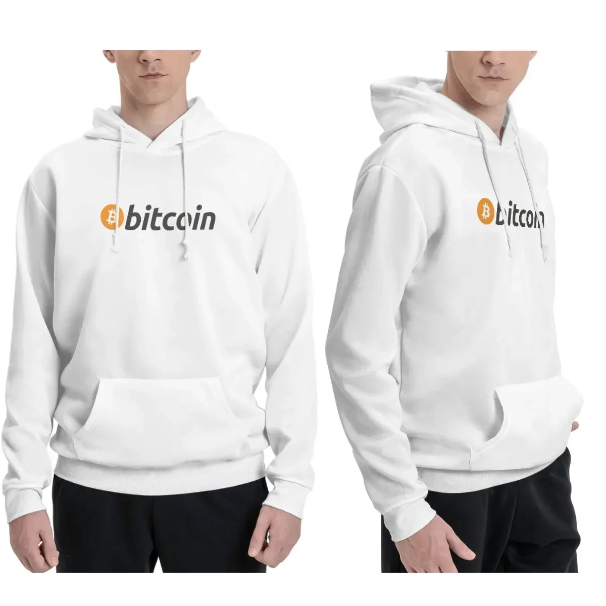 Bitcoin Logo Hoodies Men Women Casual Pullover Sweatshirts Fashion Long Sleeve Clothing Autumn Winter