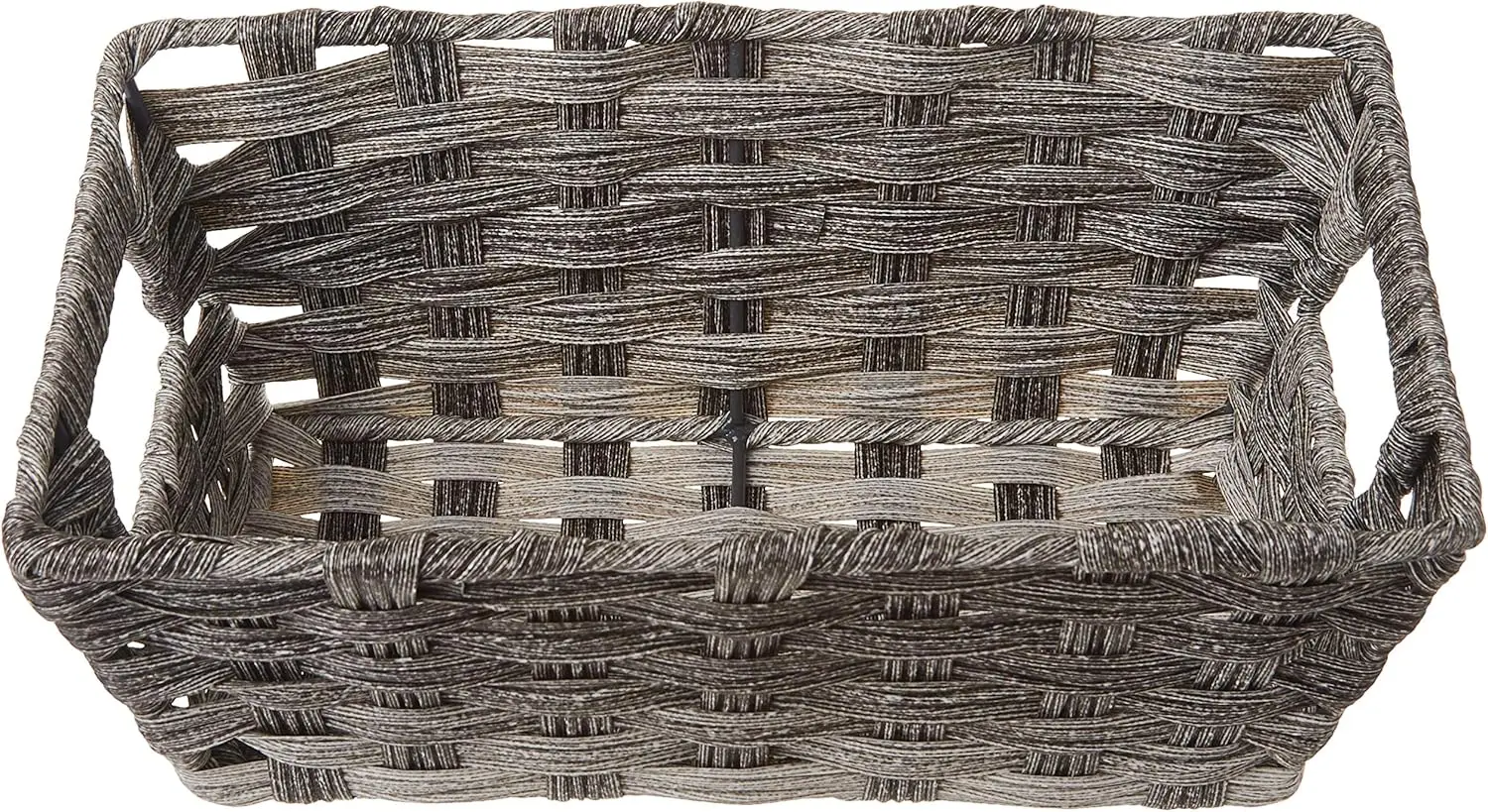 グレーウォッシュ仕上げの分割棚トートバッグ - 財布やクローゼット用の小型オーガナイザーハンドバッグ