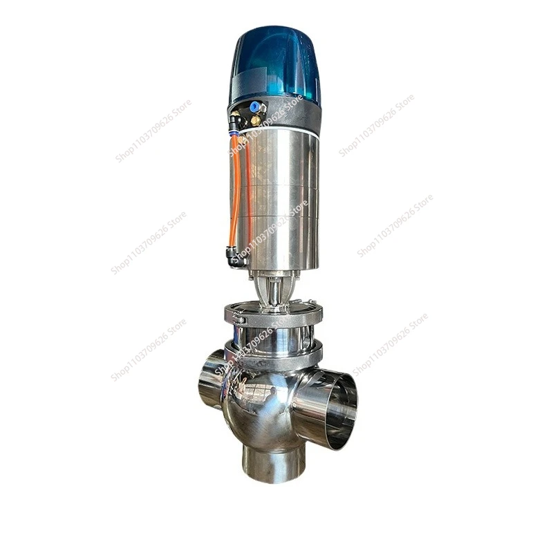 

Stainless steel two-position three-way pneumatic valve with smart head welding reversing valve