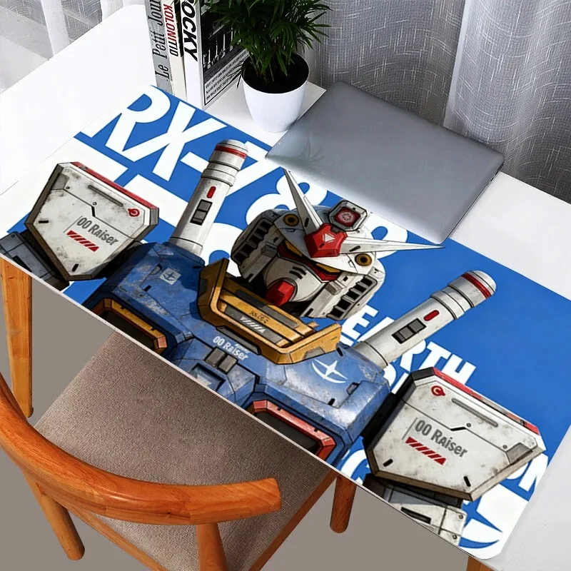 Mauspad Gundam Notebook Gamer Große Tastatur Rutschfeste Gummi-Mauspads Computerteppich Schreibtischunterlage PC Gamer 90x40 MousePad