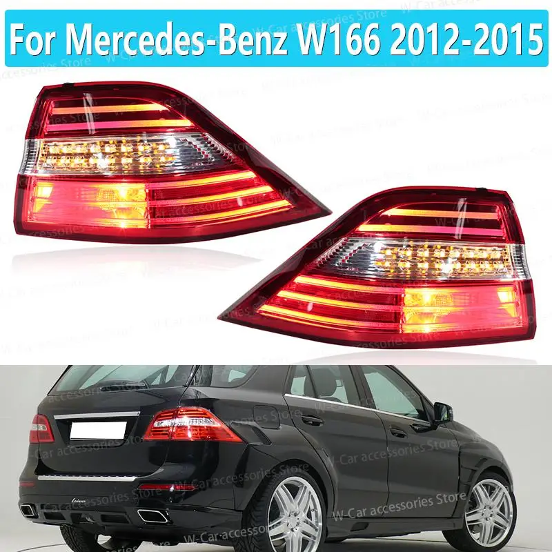 Dla Mercedes-Benz W166 ML300 ML350 ML400 2012 2013 2014 2015 Tylne światło samochodu LED Tylne światło Led Tylne światło 1669063501 1669063401