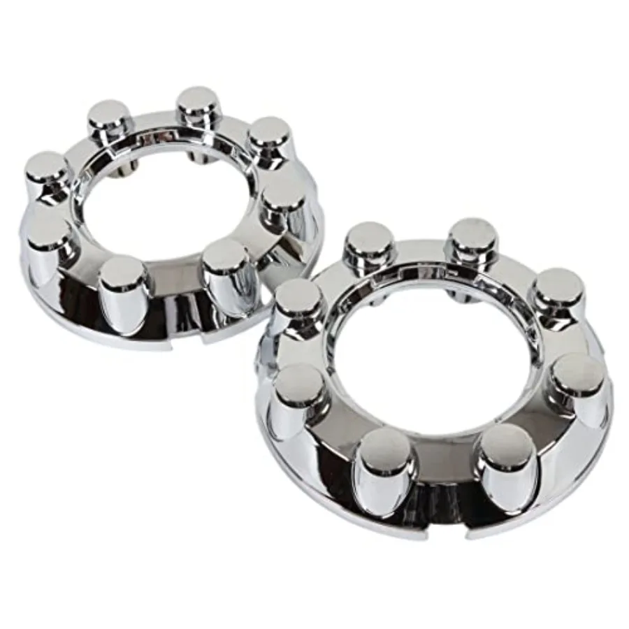 

2PCS Front F250 F350 SD 4x4 Chrome Wheel Center Hub Caps 8 Lug Rim Lug Cover Hubs