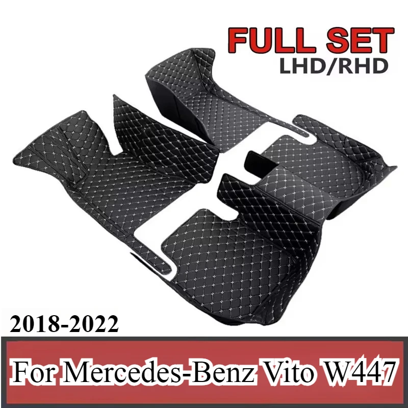 

Для Mercedes-Benz Vito W447 2018-2022 автомобильные коврики без запаха водонепроницаемый коврик аксессуары для интерьера