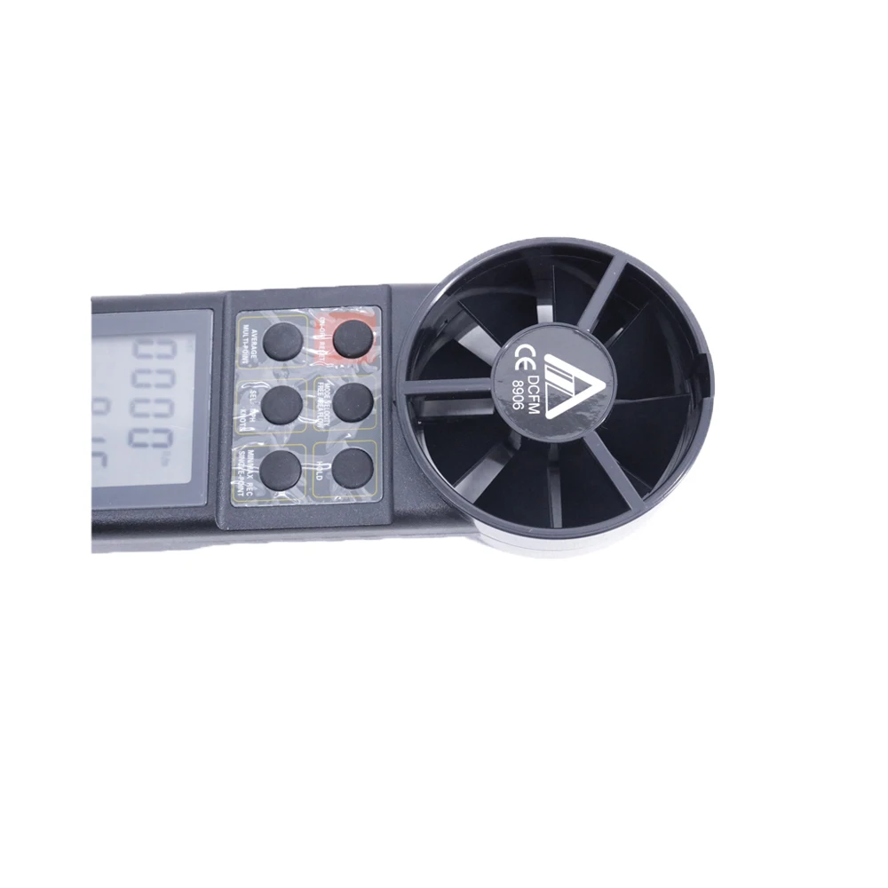 AZ8906 Misuratore di portata d'aria portatile Temperatura Velocità del vento Misuratore di volume dell'aria Gamma di velocità del vento 0,4 ~ 30 M/s, volume: 80 ~ 6900 piedi / min