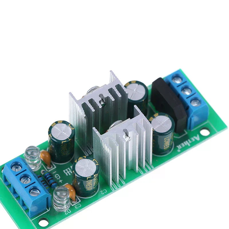 LM7815 + LM7915 ±15V dual voltage regulator rectifier bridge power supply module