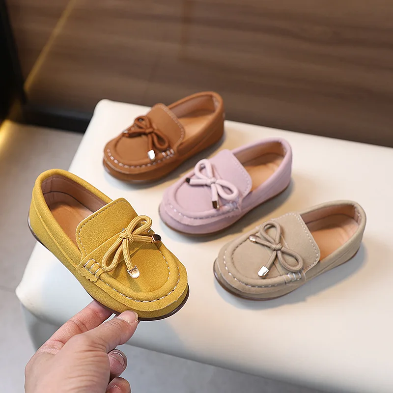 

New Boys Leather Shoes Spring Autumn Children Fashion Causal Girls Loafers School Formal Kids Uniform Flat Shoes Wedding Party