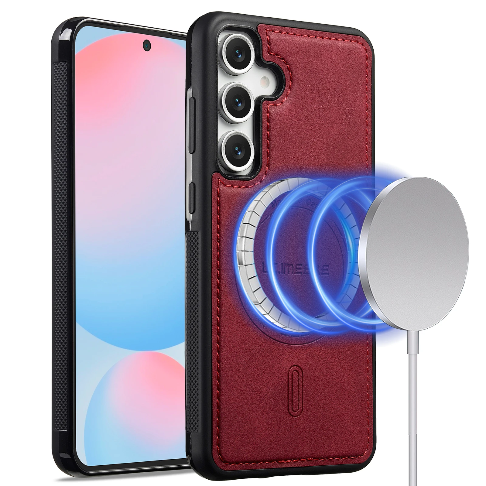 Leather Cover for Samsung A56 A55 A54 A36 A35 A17 A16 A15 5G Phone Case with Support Magnetic Attraction Feature - náhled 6