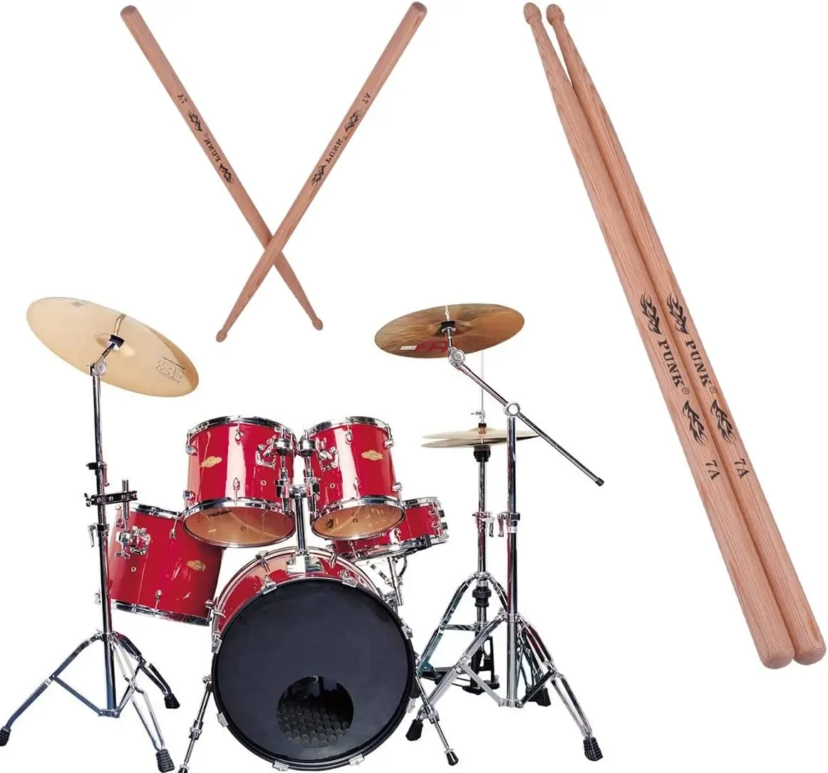 7A Drum Stick Hickory Iron Pear Wood Material High-strength Beat-resistant Sound Pure Thick Jazz Drum Set Drum Snare Drum etc