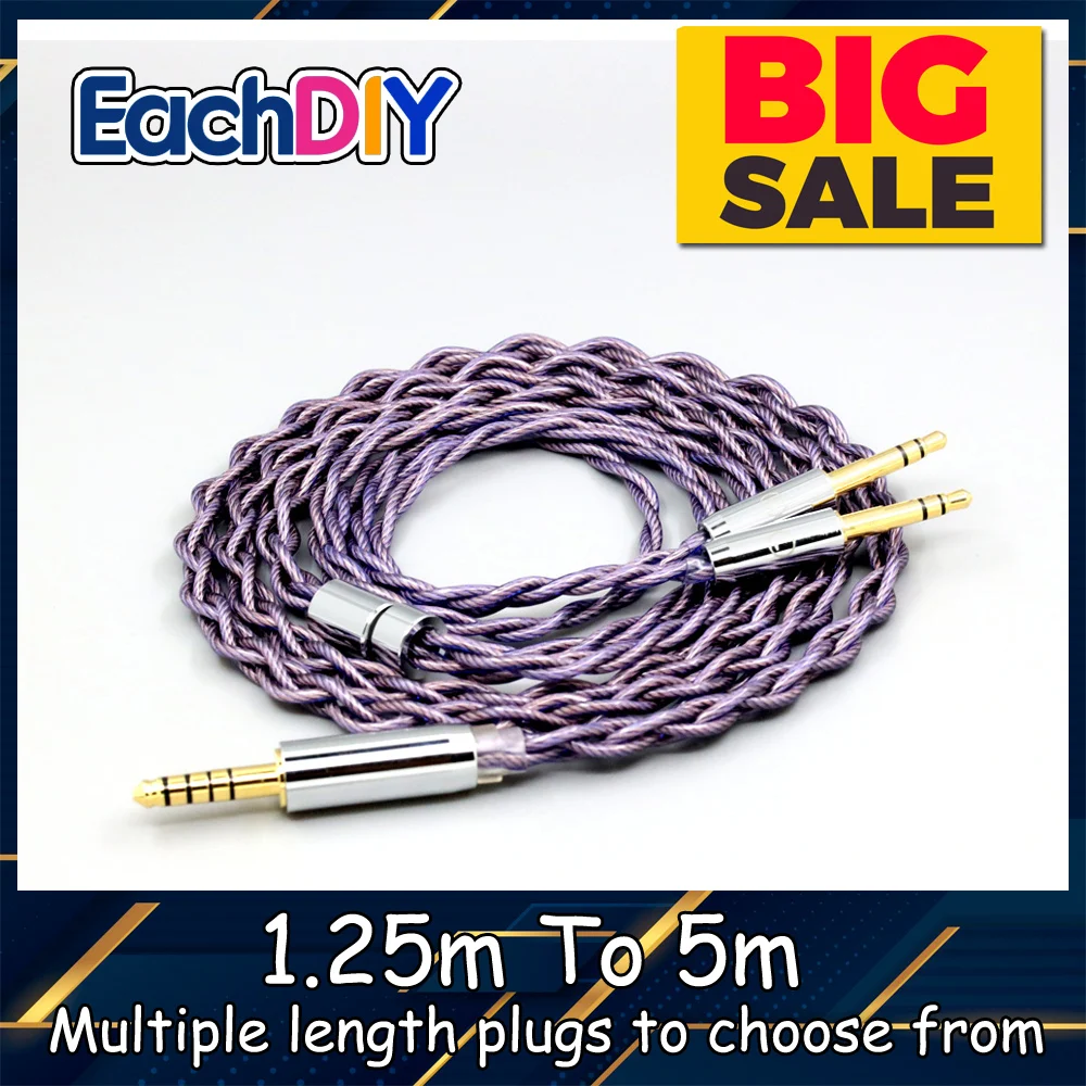 

Type2 1.8mm 140 core litz 7N OCC Headphone Cable For Final Audio D8000 AFDS pro Design Pandora Hope vi Yamaha YH-5000SE LN008682