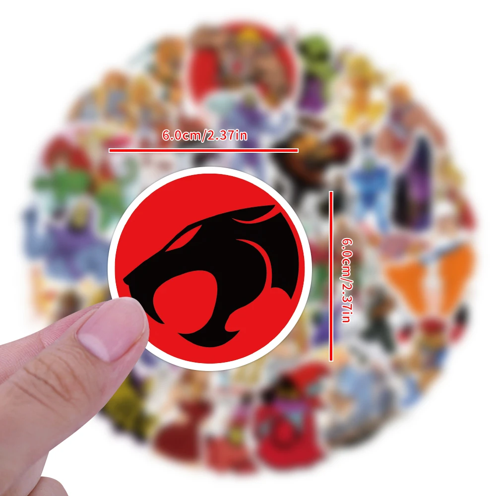 10/50pcs Mixed Cartoon Thundercats stickers He-Man Graffiti Sticker for Laptop Motorcycle Luagage Decal Guitar Stickers