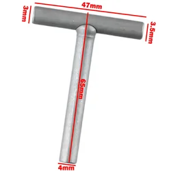 Vis de soupape de type T pour moto et scooter, réglage du dégagement, Spblown, carré, hexagone, 3mm, 3.5mm, 4mm, 1 pièce