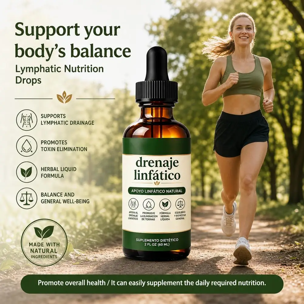 Natürliche Lymphdrainage-Tropfen 59/60ml, Nahrungsergänzungsmittel zur Körperbalance bei Flüssigkeitsretention & Schwellungen, Kräuterformel – Detail 4