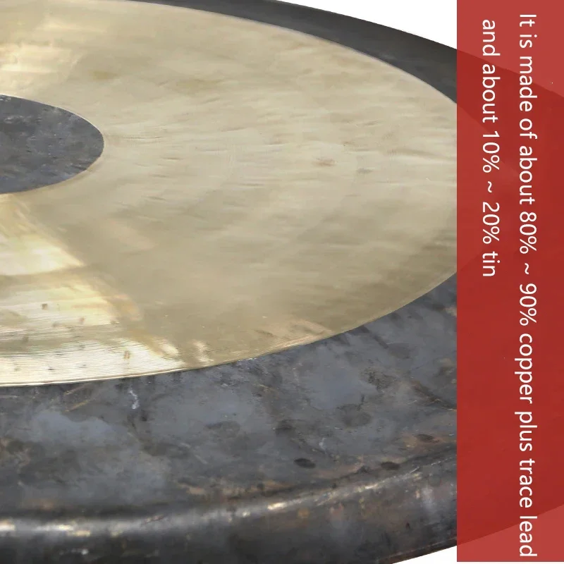 18cm-30cm Hand Hammering Drum Chinese Famous Opera Percussion Instruments Copper Gong With Gong Hammer Chao Gong Road Opening