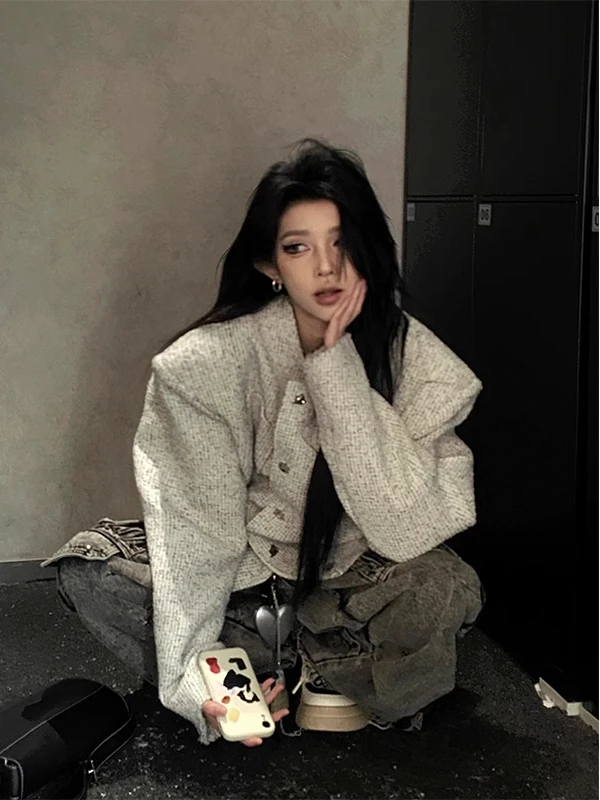 

Мужская куртка Cleanfit с подплечниками, весна-осень, с множеством карманов, без воротника, в американском стиле, молодежная мода, полиэстер