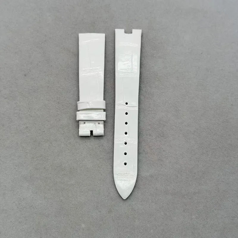 

Custom Crocodile Skin Watchband 12MM 14MM 16MM 18MM Concave Interface Applicable REINE DE NAPLES Alligator Strap Calfskin Lining