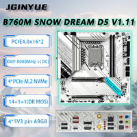 JGINYUE B760M Motherboard M-ATX LGA 1700 Support Core 12/13/14 Dual channel DDR4 Memory B760M Snow Dream WIFI
