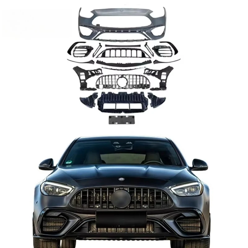 

Genuine car bumper For 2021+ Benz W206 C-class C200L C240 C250 c280 facelift C63 bodykit car Grille C63s front bumper