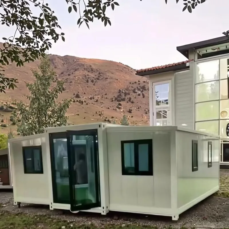 Double Wing Folding Room Container House Prefabricated Container House Modular Container House Portable Office Cabin