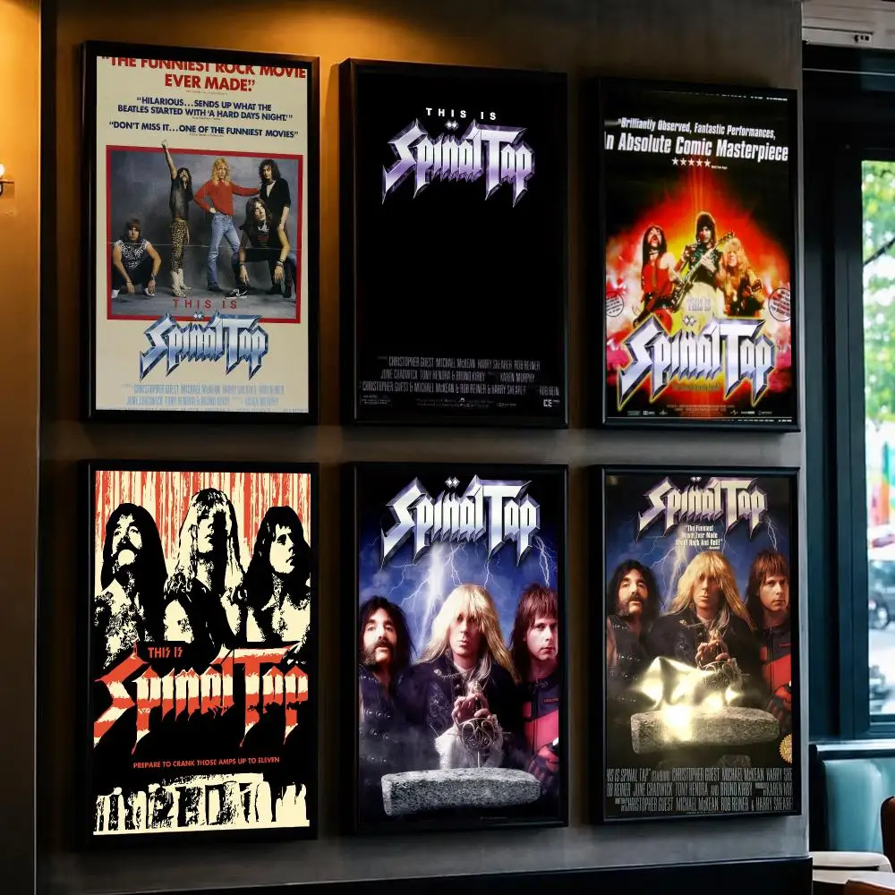 classic movie T-This Is Spinal Tap-P Poster Decorative Wall Art Sticker for Cafe Office Bedroom and Living Room