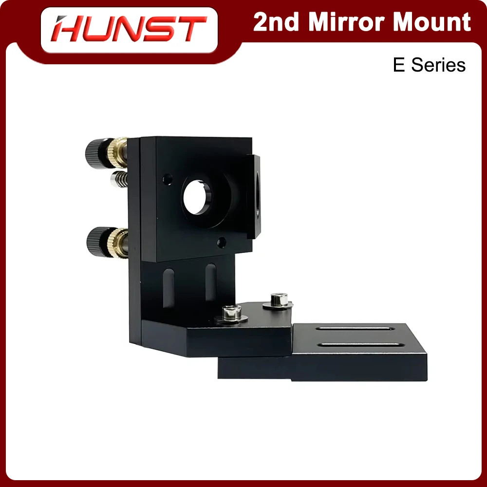 Hunst E Series CO2 Black Second Laser Mount Mirror Mount 25mm Lens Integrated Bracket for Laser Engraving and Cutting Machines