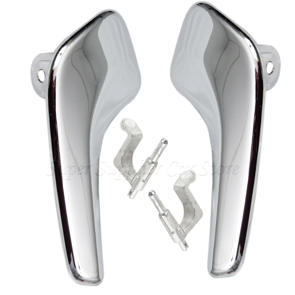 1/2 PCS Plated Plastic Stainless Interior Left Right Doors Handle for Opel Corsa D 2006-2014 13297814 13297813