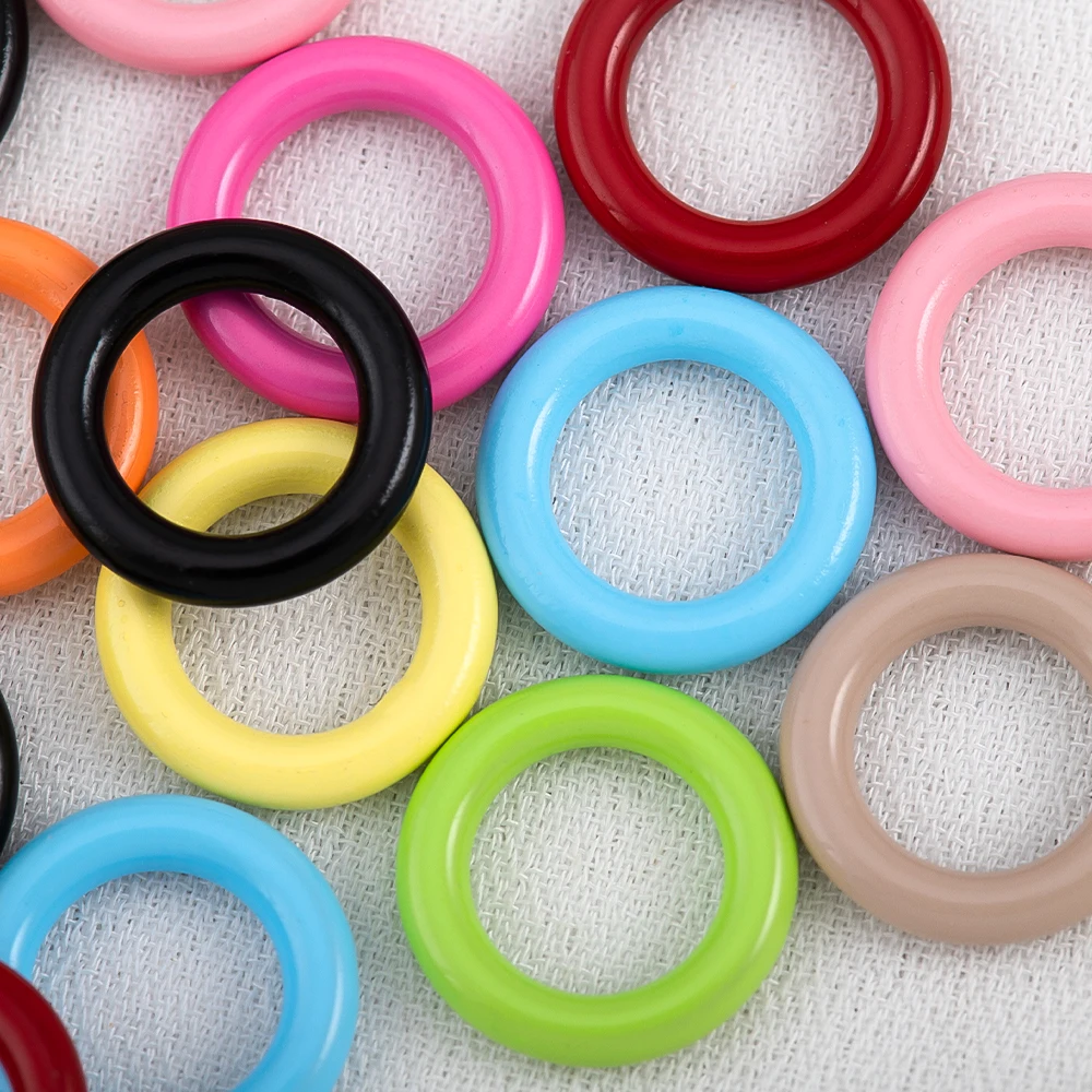 50 قطعة المينا مغلقة الانتقال خواتم O حلقات مستديرة معدنية مختلط الألوان موصلات DIY بها بنفسك صنع المجوهرات سوار إكسسوارات عقد