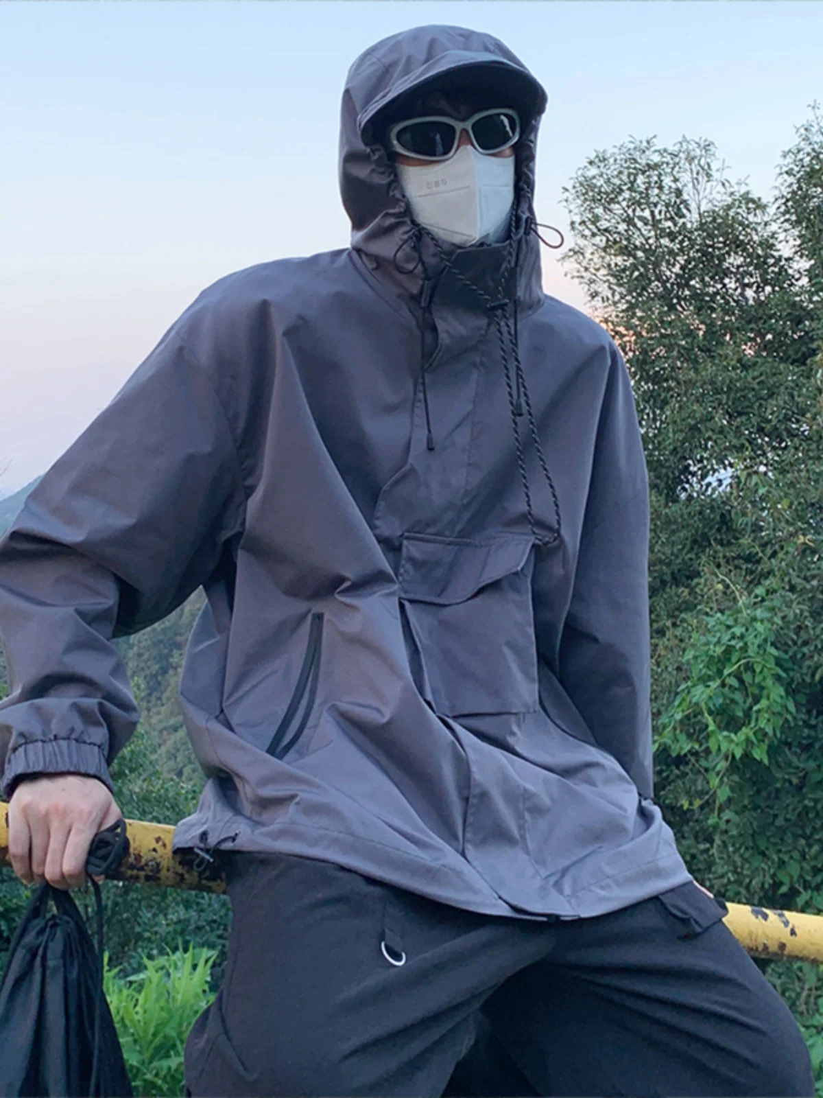 

Мужская куртка для активного отдыха, весна-осень, американский стиль, функциональная, для пар, с капюшоном, модная, брендовая, для альпинизма и работы...