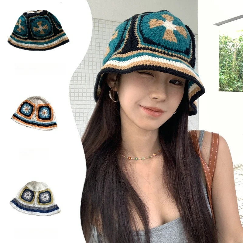

New The Fresh and Cute Knitted Fisherman Hot Selling Hat Is Sweet and Flattering for Women and The Small Woolen Hat Is Trendy