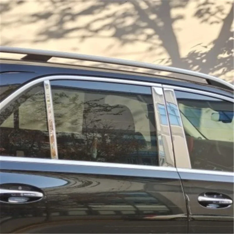 

WELKINRY For Mercedes-Benz GLE ML W166 3rd Generation 2012-2019 Car Body Door Window Central Middle B C Column Pillar Post Trim