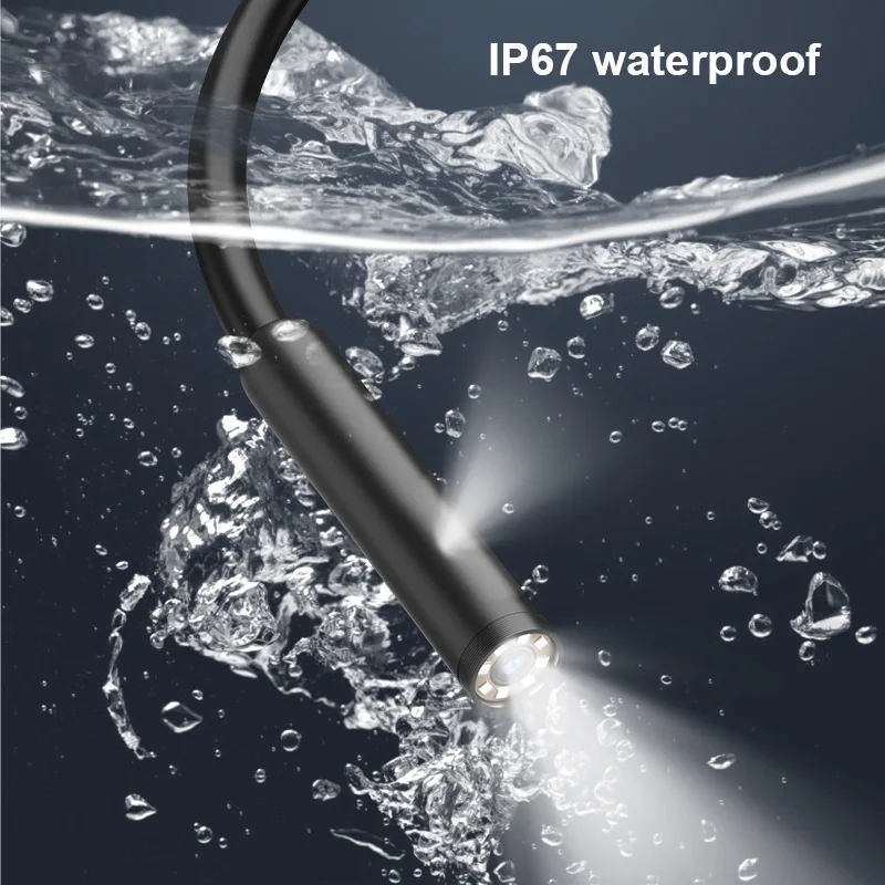 8mm HD Industrial Sewer Piping Endoscope Automotive Boroscope Endoscopic Pipe Inspection With Camera 1080p Tools Drain For Car