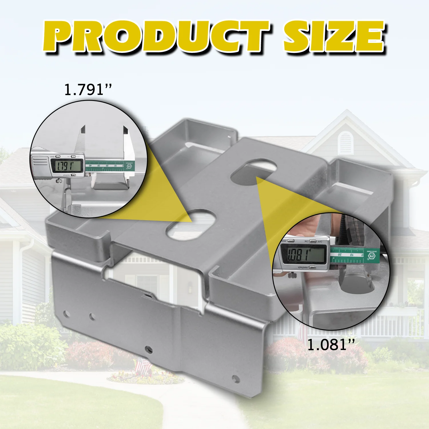 4PACK 8x8 Post Base Anchor Concrete Deck Adjustable Metal Post Bracket Post Base