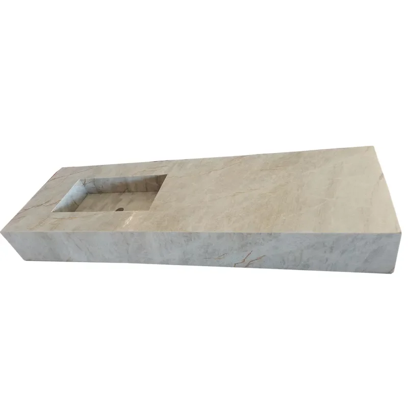 Custom Modern Trough Marble Vanity Sink Wash Basin Natural Stone Bathroom Kitchen Countertop Custom Design