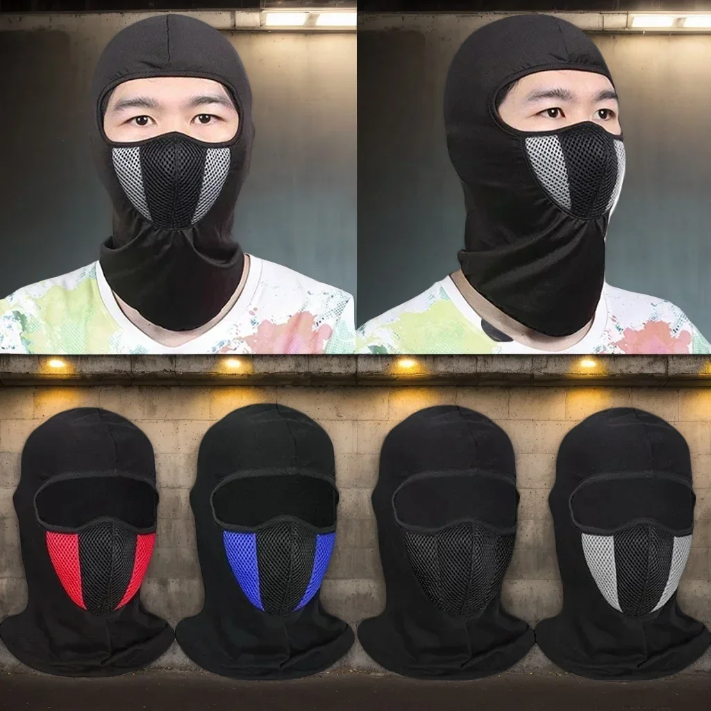 

Дышащая Балаклава - полнолицевая мотоциклетная маска для езды на велосипеде, мотокросса, капюшон, шея